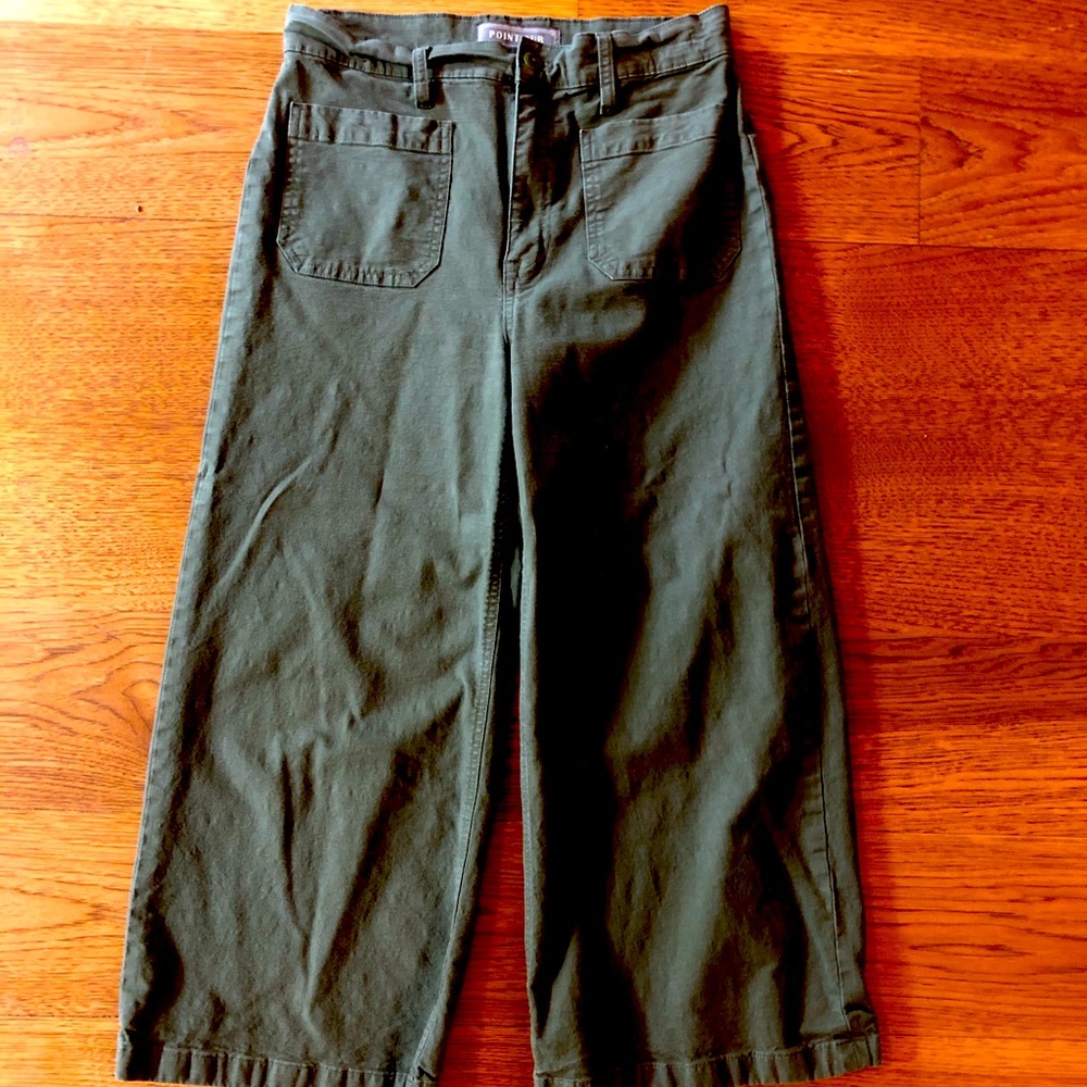 Point Sur (Jcrew) wide leg crop pants size 28.